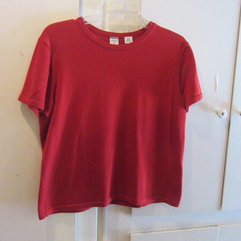 Saks 5th Ave’s (SFA) Real Clothes Red Wool Sweater